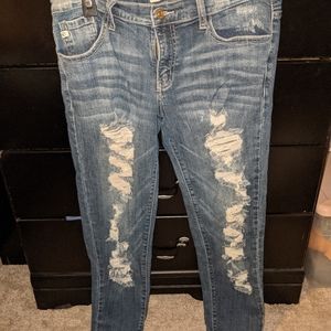Women's ripped up jeans